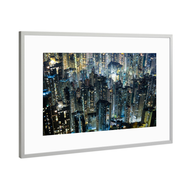 Poster mit Rahmen Silber "Many Dreams" artboxONE - Städte,Architektur