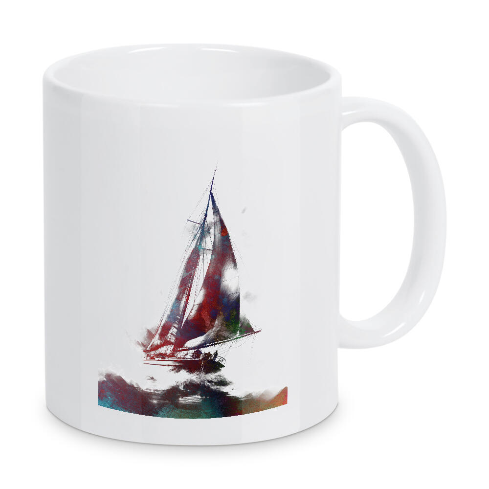 Tasse "Segelboote Sportkunst G" artboxONE - Sport,Sport / Sommerspiele - Segelschiff,Segelboot,Segeln,Sport,Illustration,Yacht