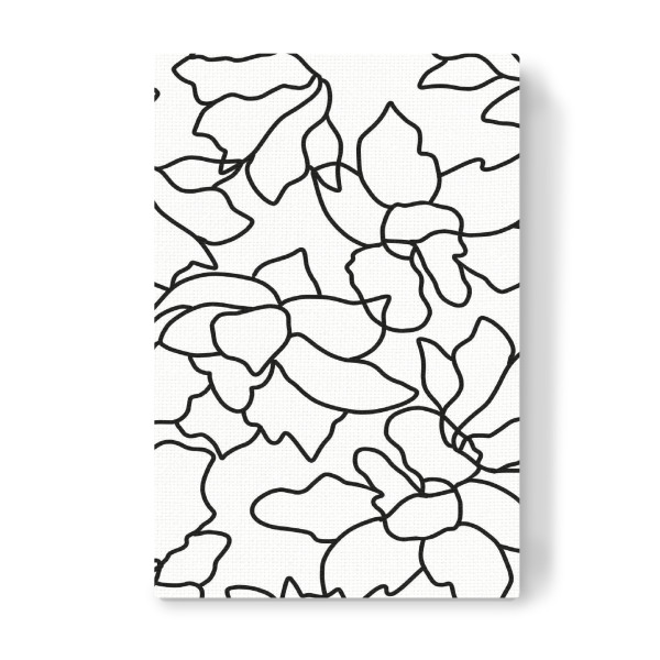 Leinwandbild "Isla Pattern" artboxONE - Abstrakt,Schwarzweiß
