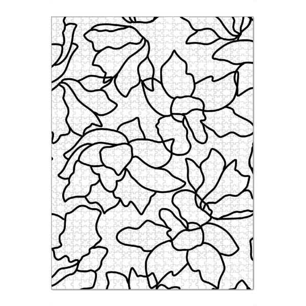 Puzzle Ravensburger "Isla Pattern" artboxONE - Abstrakt,Schwarzweiß