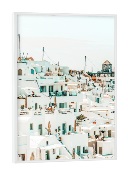 Poster mit weißem Rahmen "Travellers" artboxONE - Reise,Architektur