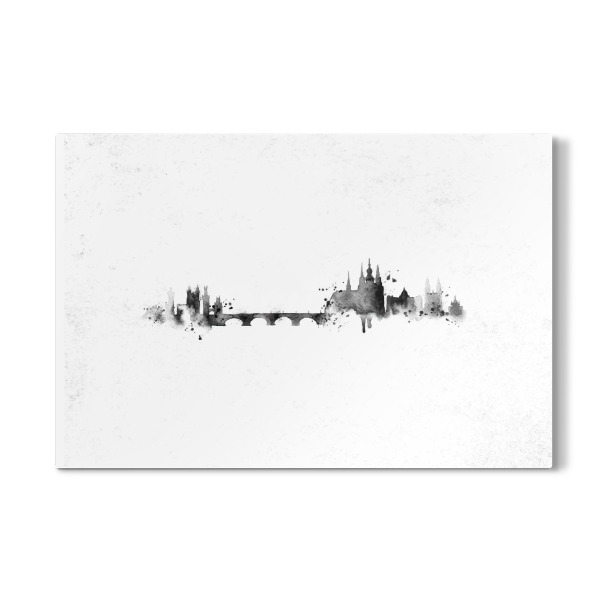 Galerie-Print "Silhouette Prague ink" 30x20 cm artboxONE