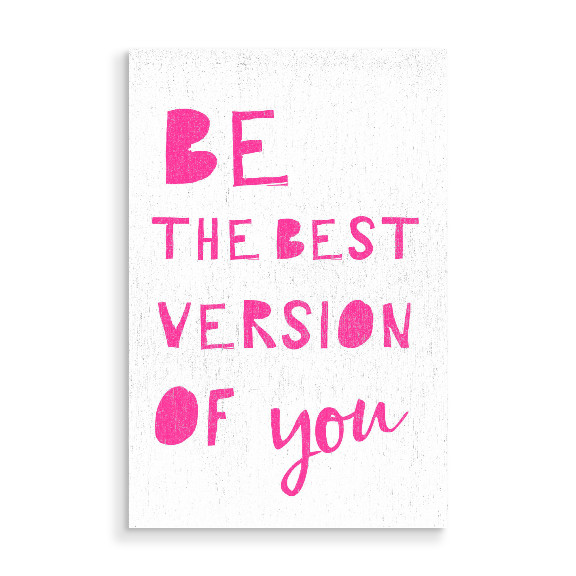 Holzbild "Be the Best Version of You" artboxONE - Typografie