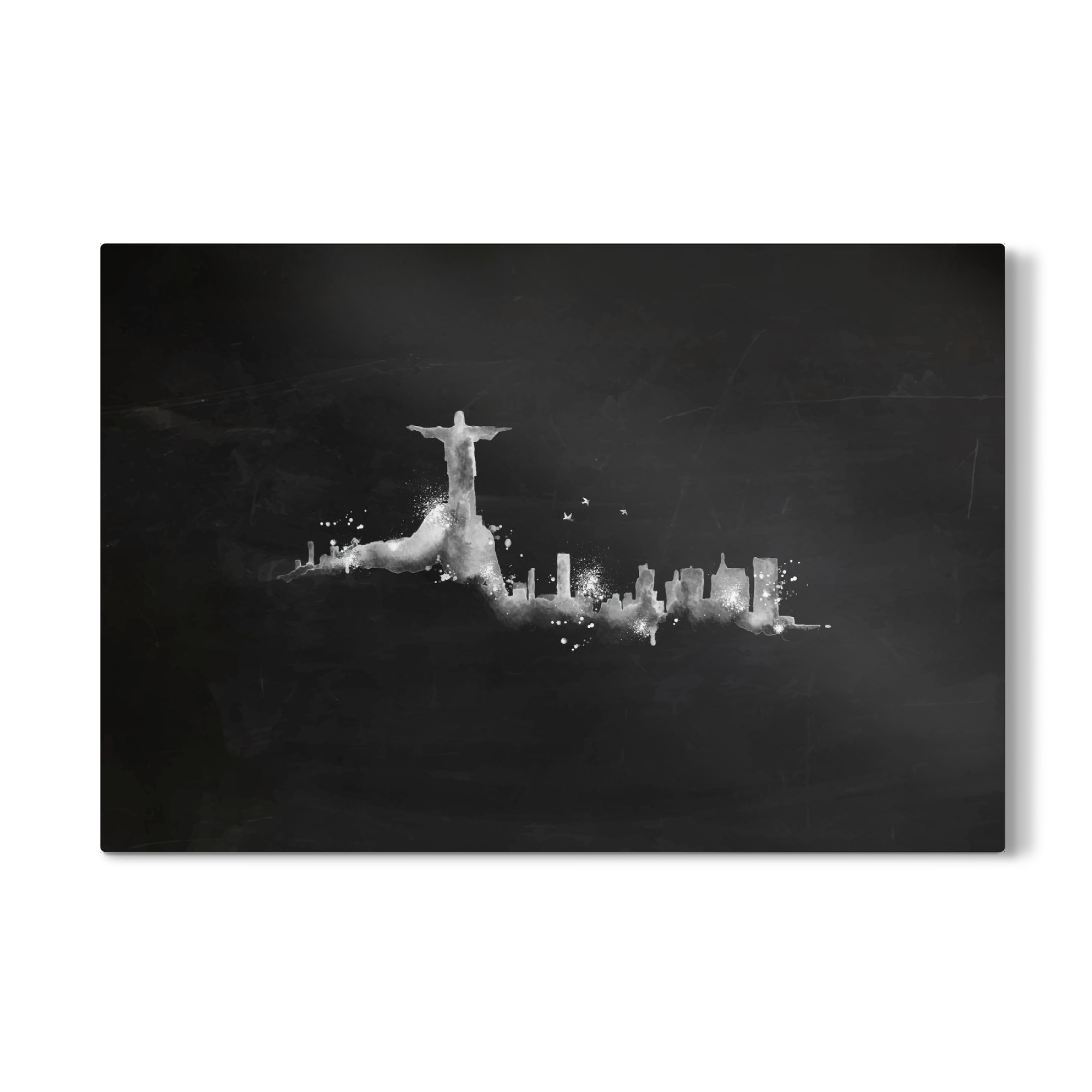 Galerie-Print "Silhouette chalk Rio de Janeiro" 75x50 cm artboxONE