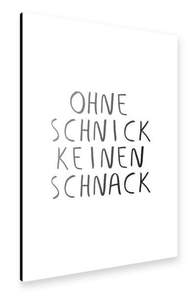 Alu-Dibond "Schnick Schnack" 30x20 cm artboxONE