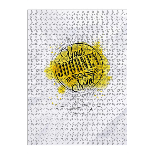 Puzzle Ravensburger "Journey globe yellow" artboxONE - Reise,Kartografie - Globe,World,Map,Travel,Planet,Vintage - Bild globe