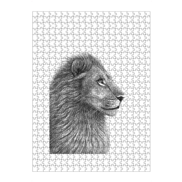 Puzzle Ravensburger "The Lion" artboxONE - Tiere - Lion,Cat,King,König - Bild lion