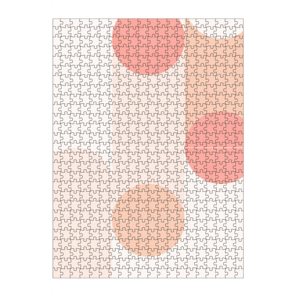artboxONE Puzzle "Retro Tiles Ninth" artboxONE - Abstrakt - Mid-century-modern,Living coral,Minimal,Pattern - Bild mid-century-modern