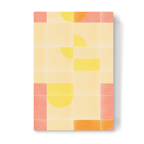 Leinwandbild "Retro Tiles First" artboxONE - Abstrakt - Mid-century-modern,Living coral,Tiles,Muster