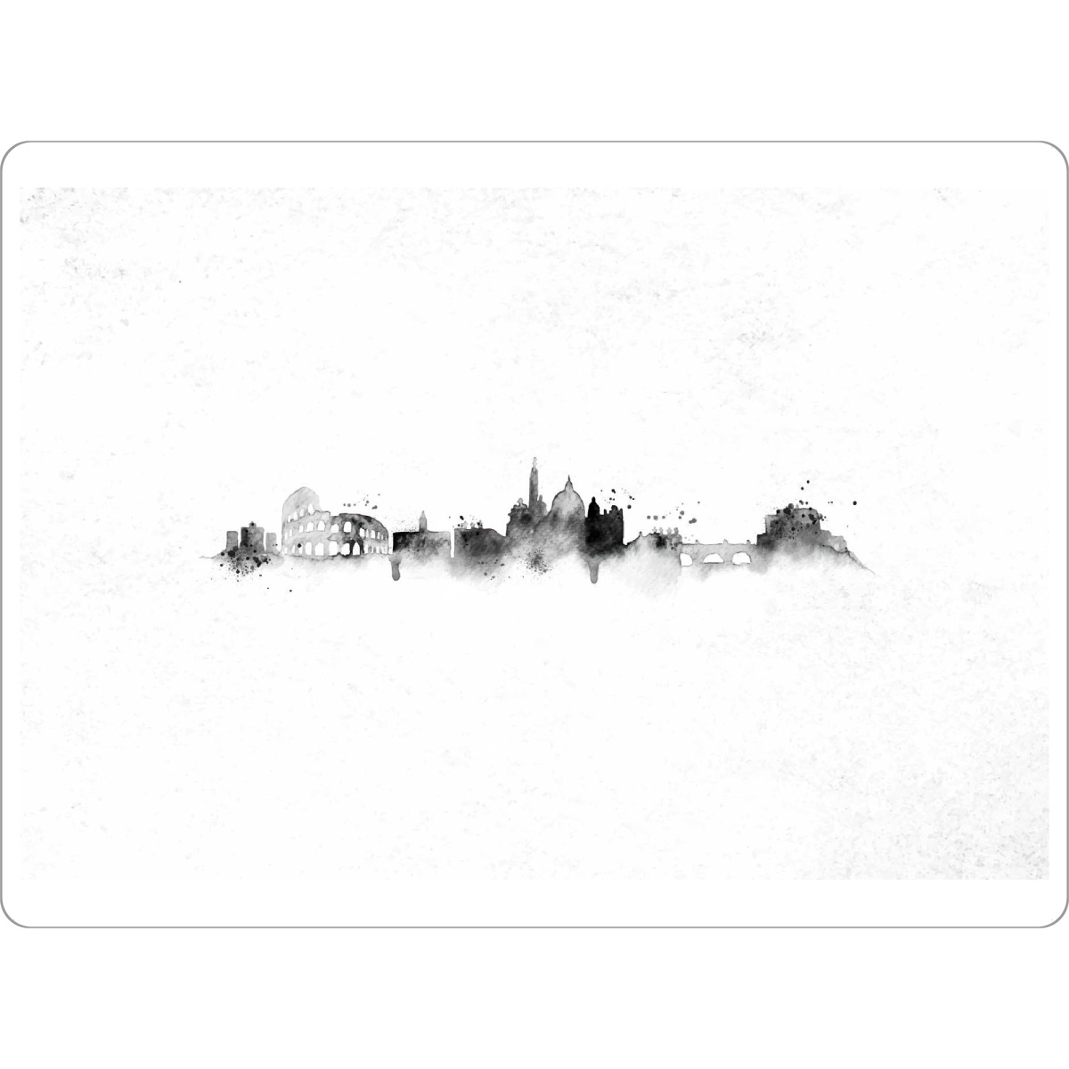Tischset "Silhouette ink Rome" artboxONE - Städte,Schwarzweiß,Städte / Rom