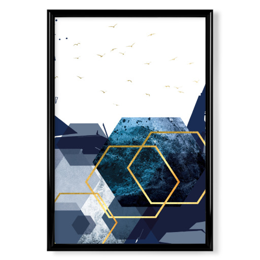 Abstract Landscape in Blue