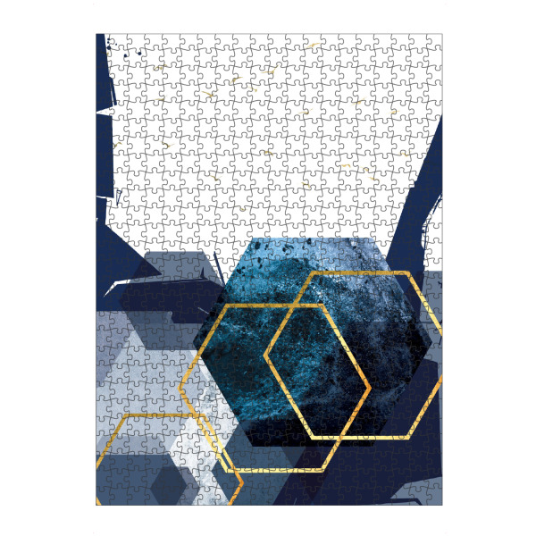 artboxONE Puzzle "Abstract Landscape in Blue" artboxONE - Abstrakt,Geometrie