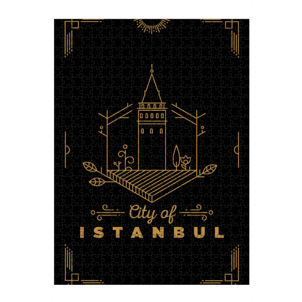 artboxONE Puzzle "Gold Istanbul Monogram Design" artboxONE - Städte