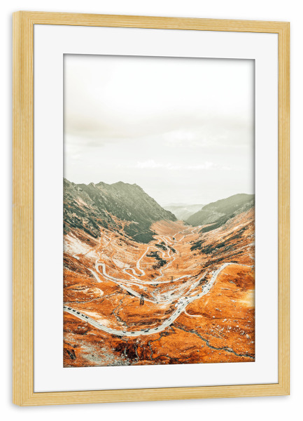 Poster mit Rahmen kiefer "Mountainside Story" artboxONE - Natur