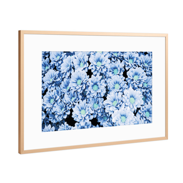 Poster mit Rahmen Kupfer "Darker" artboxONE - Floral