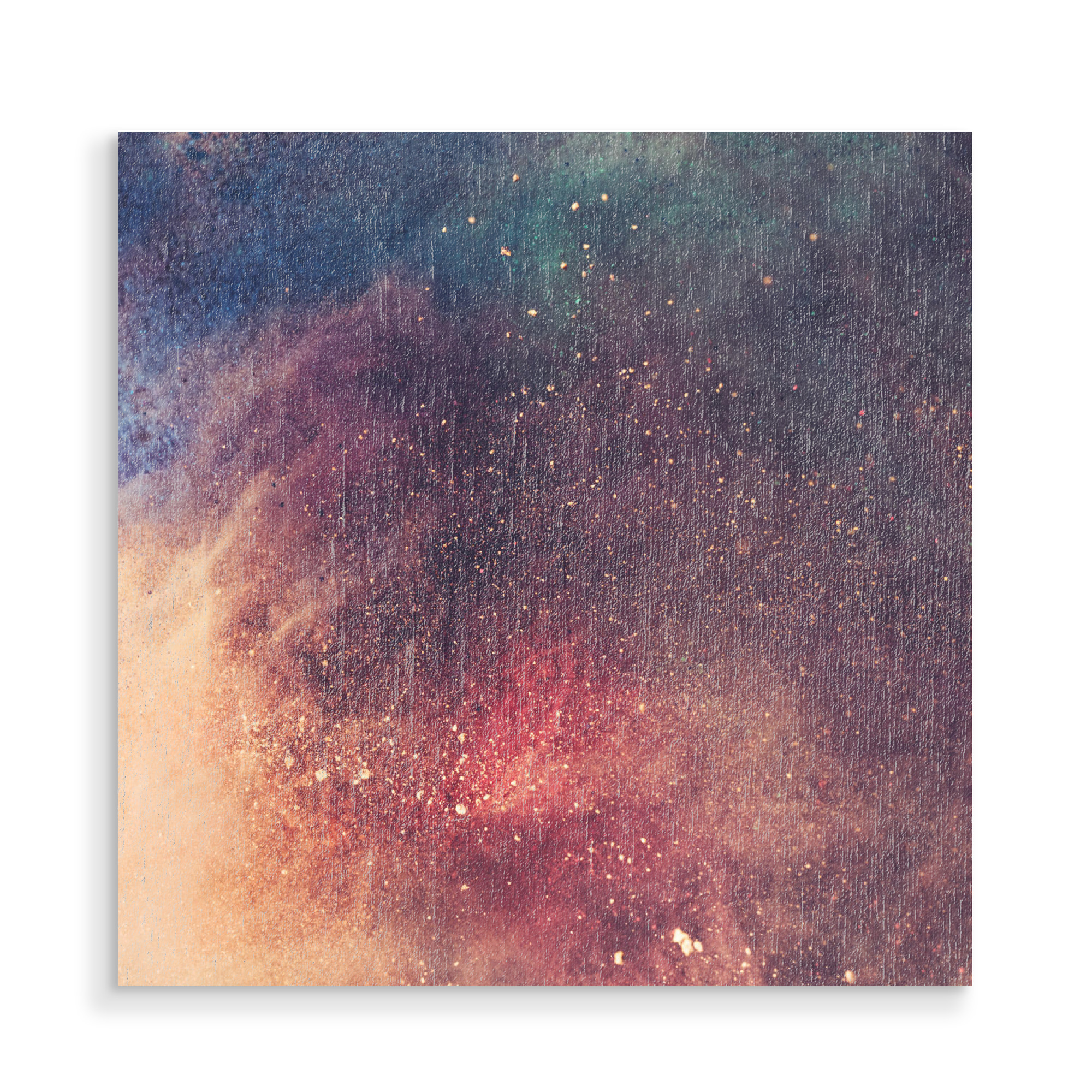 Holzbild "Galaxy faded holi background" artboxONE - Abstrakt,Galaxy