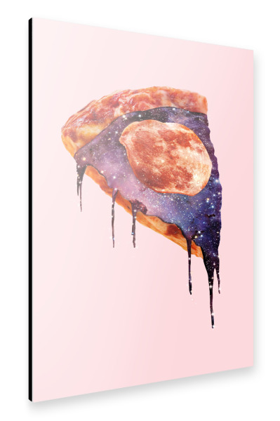 Alu-Dibond "GALAXY PIZZA" 30x20 cm artboxONE
