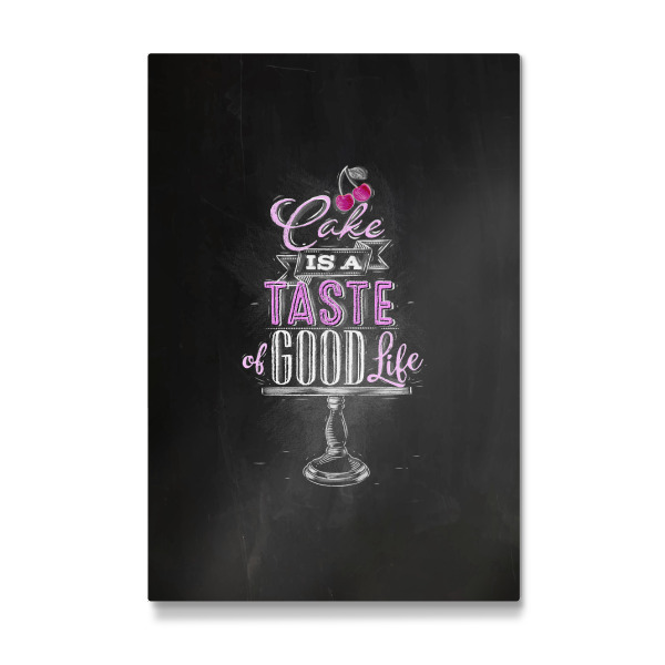 Galerie-Print "Good cake chalk pink" 30x20 cm artboxONE