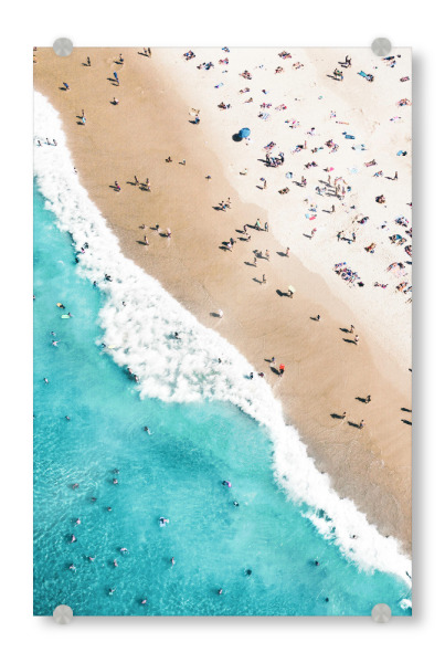 Acrylglasbild "Beach Mood Time" artboxONE - Reise / Strand und Meer,Städte / Los Angeles