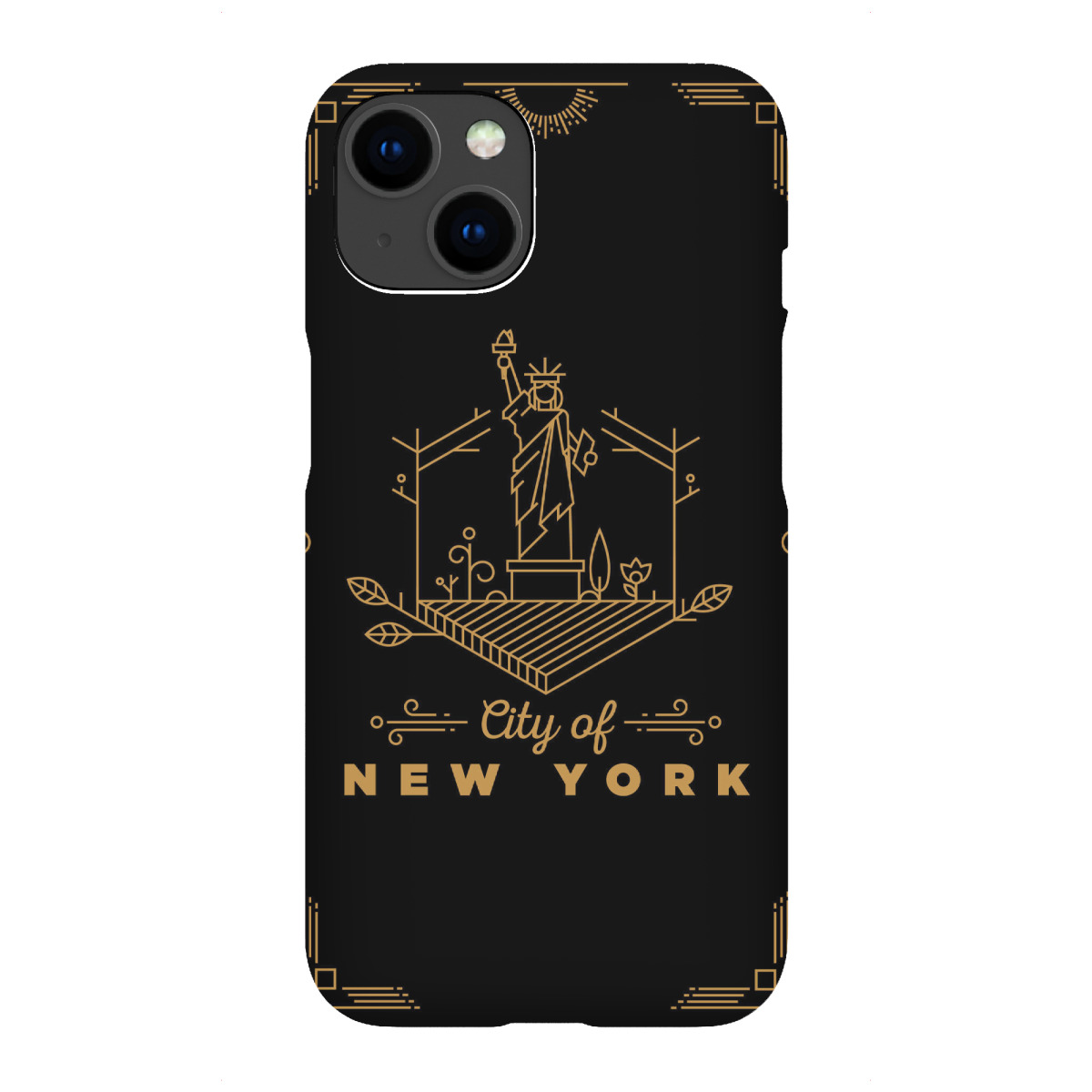 iPhone "Gold New York Monogram Design" Premium-Case Handyhülle artboxONE