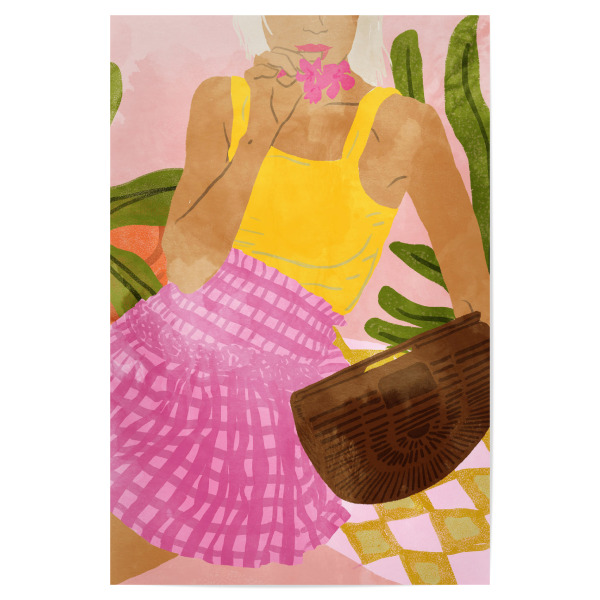 Poster 30x20 cm "Flower Talk" artboxONE - Floral,Menschen