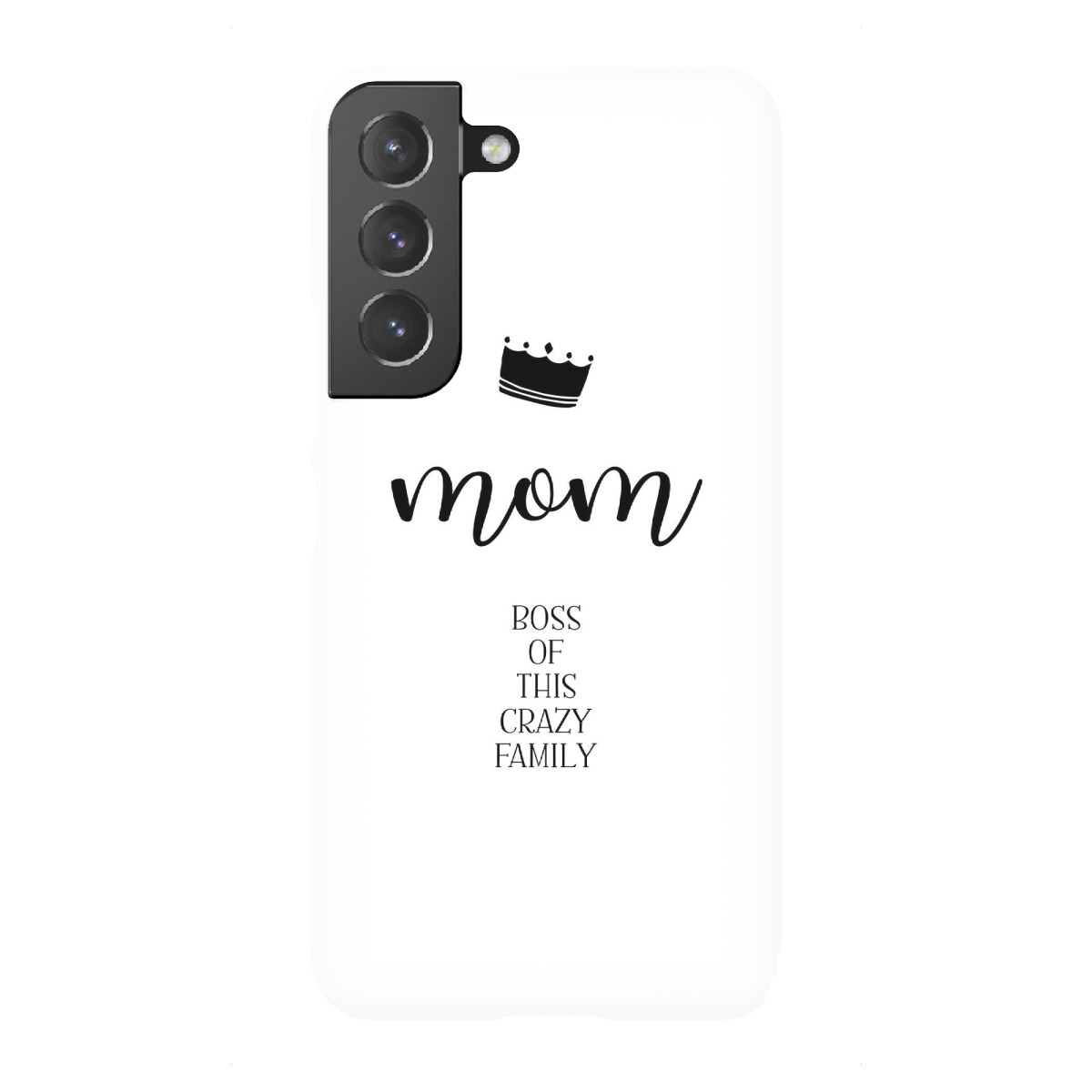 Samsung Galaxy "MOM Boss of this crazy family" Premium-Case Handyhülle artboxONE