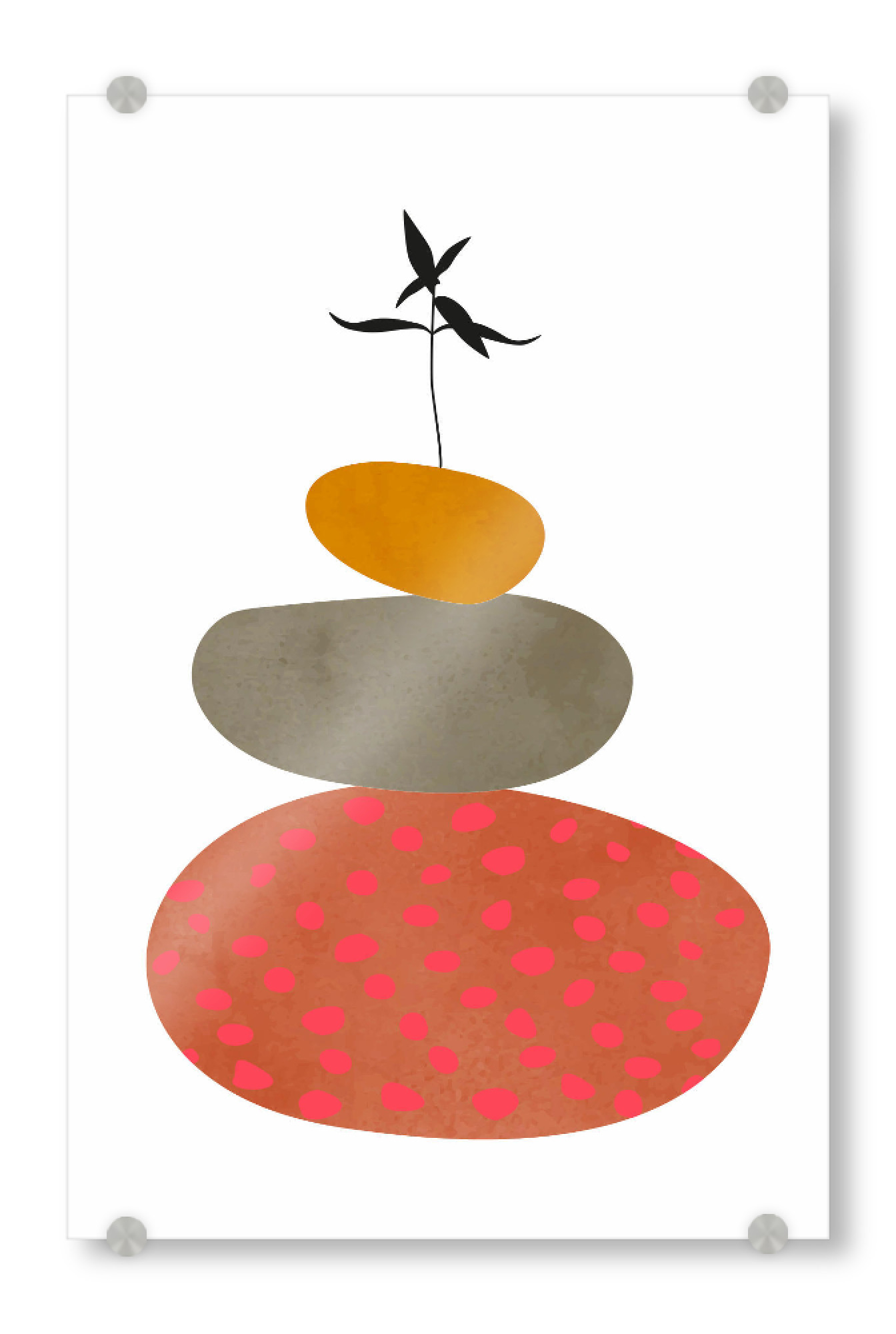 Acrylglasbild "Scandinavian Stones" artboxONE - Abstrakt - Formen,Abstrakt,Steine
