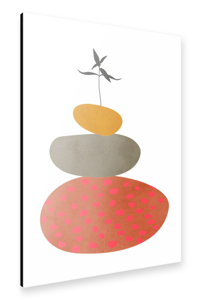 Alu-Dibond "Scandinavian Stones" 30x20 cm artboxONE