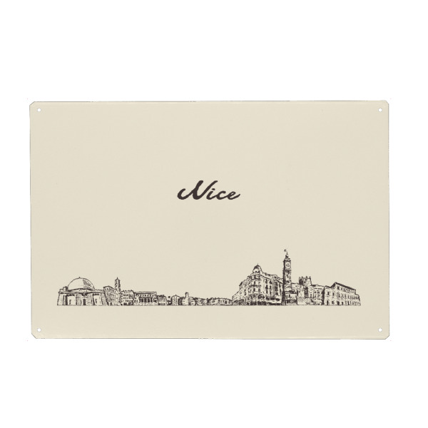 Holzbild "Nice hand drawn skyline" artboxONE - Städte