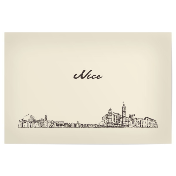 Poster "Nice hand drawn skyline" artboxONE - Städte