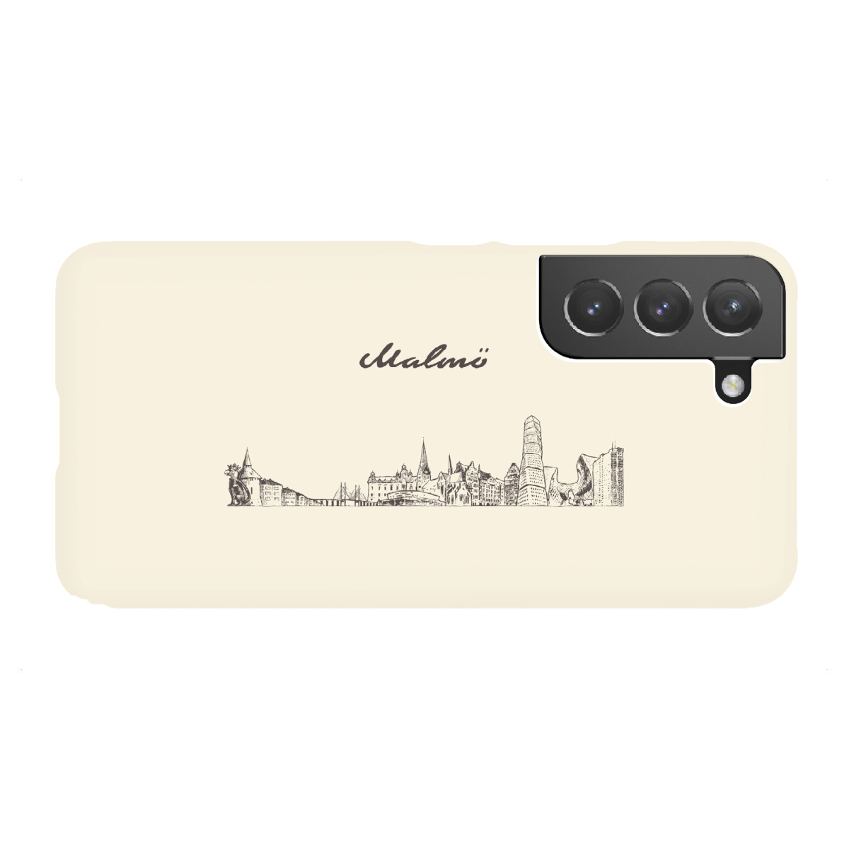 "Malmo hand drawn skyline"für Samsung Galaxy - Premium-Case Handyhülle artboxONE
