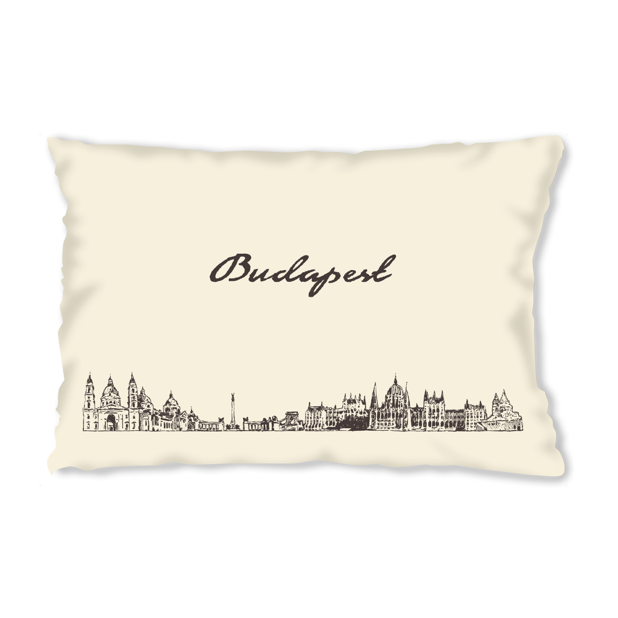 Design-Kissen "Budapest hand drawn skyline" artboxONE - Städte,Städte / Budapest