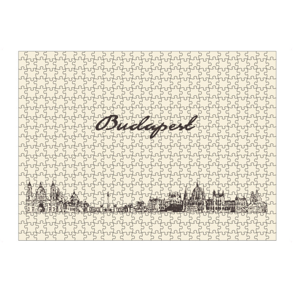 artboxONE Puzzle "Budapest hand drawn skyline" artboxONE - Städte,Städte / Budapest