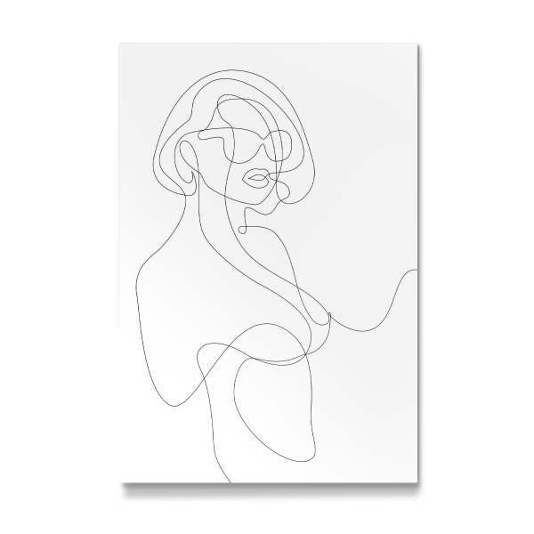Galerie-Print "Woman in Sunglasses - In One Line" 30x20 cm artboxONE