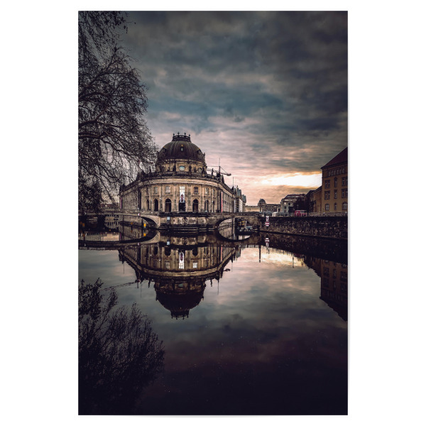 Poster "Bodemuseum Spiegelung" artboxONE - Städte / Berlin