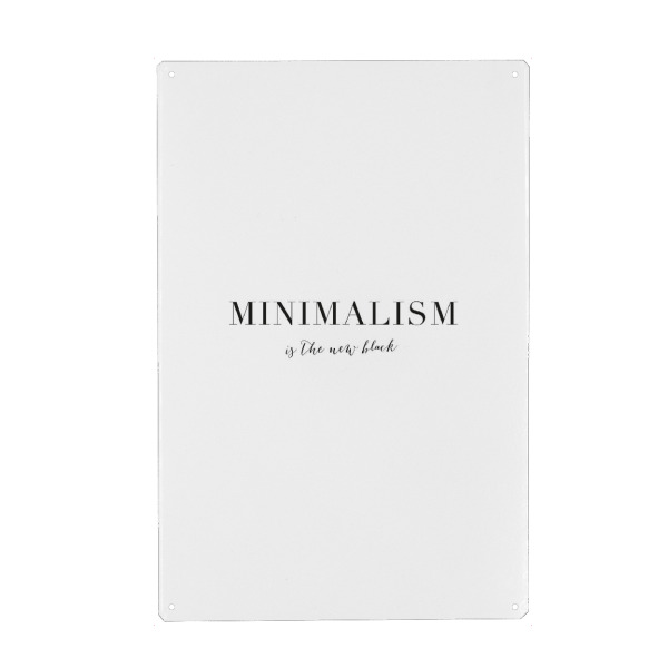 Holzbild "Minimalism" artboxONE - Typografie,Schwarzweiß