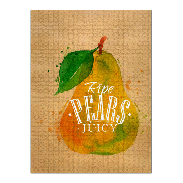 Puzzle Ravensburger "Watercolor pear craft" artboxONE - Essen & Trinken,Essen & Trinken / Obst & Gemüse