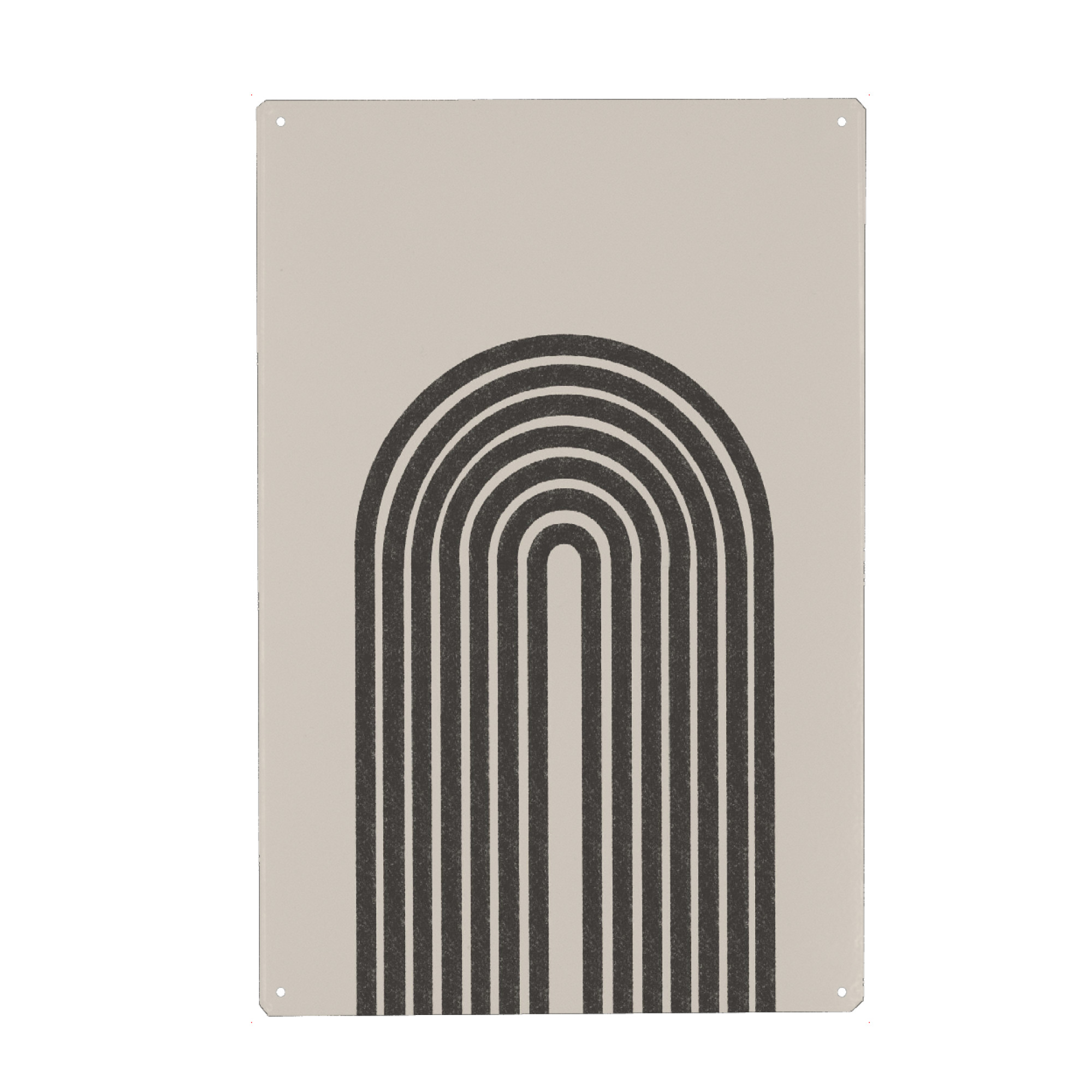 Metall Poster "Arch Art" artboxONE - Abstrakt - Arch,Geometric,Minimalist,Minimal,Modern art - Blechschild