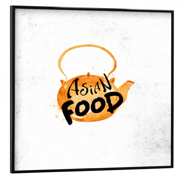 Poster mit schwarzem Rahmen 30x30 cm "Asian teapot" artboxONE - Essen & Trinken