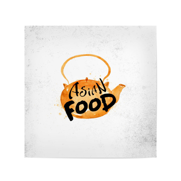 Poster 20x20 cm "Asian teapot" artboxONE - Essen & Trinken