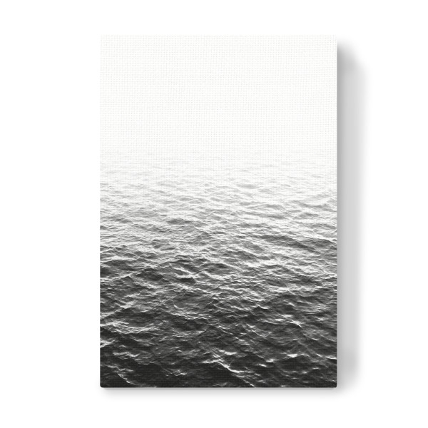 Leinwandbild "Lost In The Ocean" artboxONE - Schwarzweiß,Reise / Strand und Meer