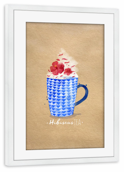 Poster mit Rahmen weiß "Red tea craft" artboxONE - Essen & Trinken