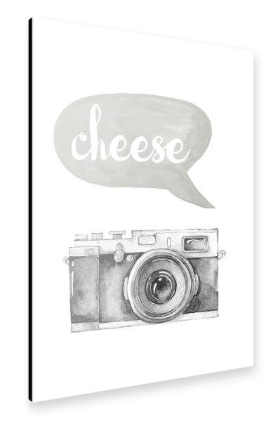 Alu-Dibond "Cheese Camera" 30x20 cm artboxONE