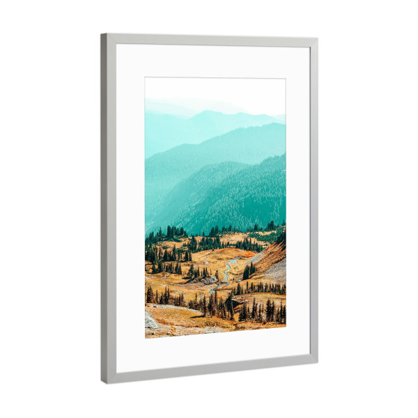 Poster mit Rahmen Silber "Delight-II" artboxONE - Natur