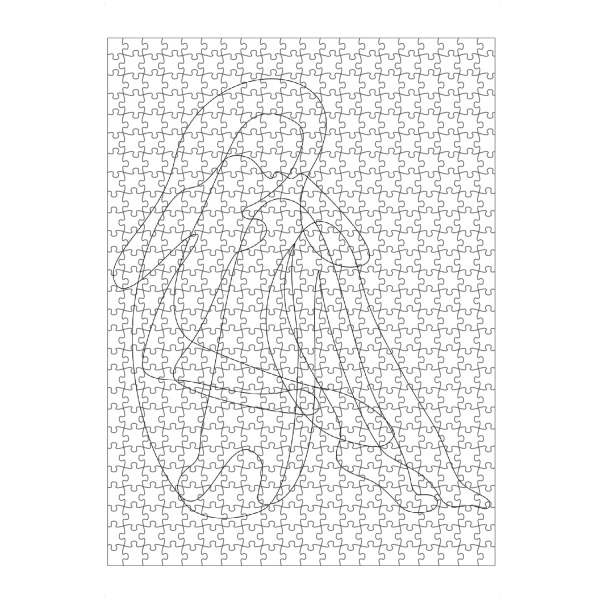 artboxONE Puzzle "Woman Sitting on the Floor" artboxONE - Menschen,Schwarzweiß