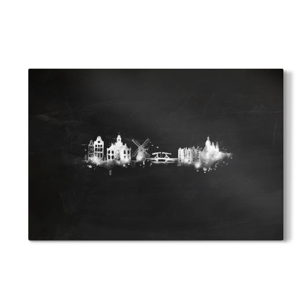 Galerie-Print "Silhouette Amsterdam chalk" 30x20 cm artboxONE