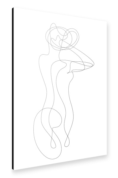 Alu-Dibond "Woman with Unfixed Hair" 30x20 cm artboxONE