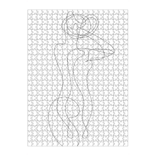 Puzzle Ravensburger "Woman with Unfixed Hair" artboxONE - Menschen,Schwarzweiß