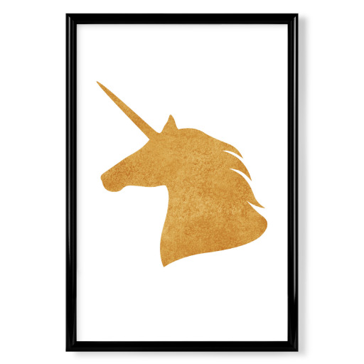 Unicorn head gold