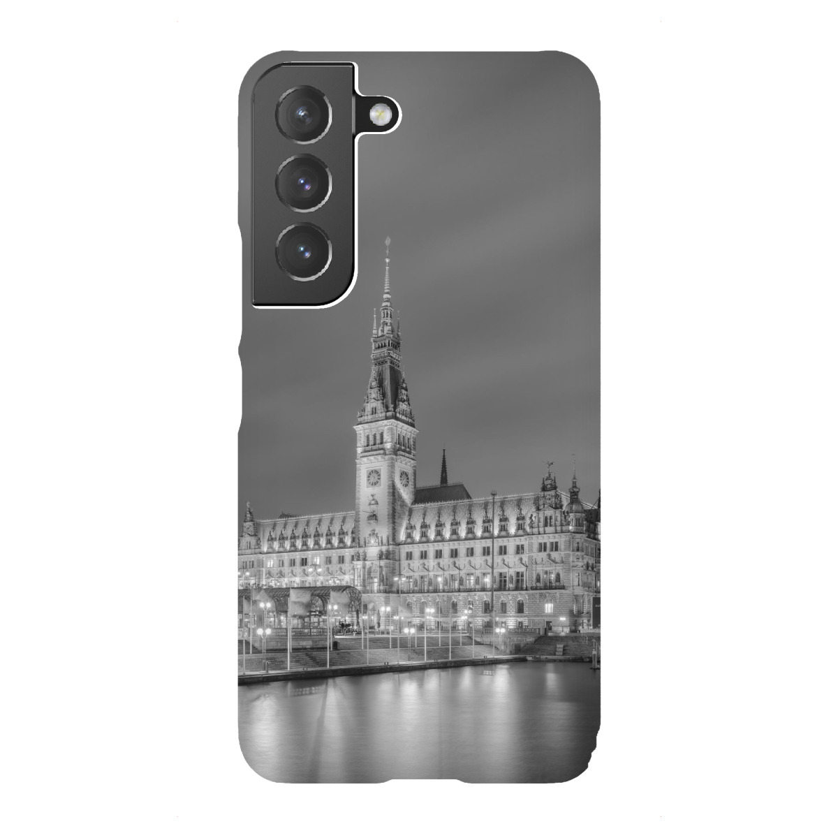 Samsung Galaxy "Hamburger Rathaus schwarz-weiß" Premium-Case Handyhülle artboxONE